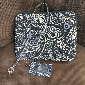 Vera Bradley's laptop sleeve with Zip ID and lanyard